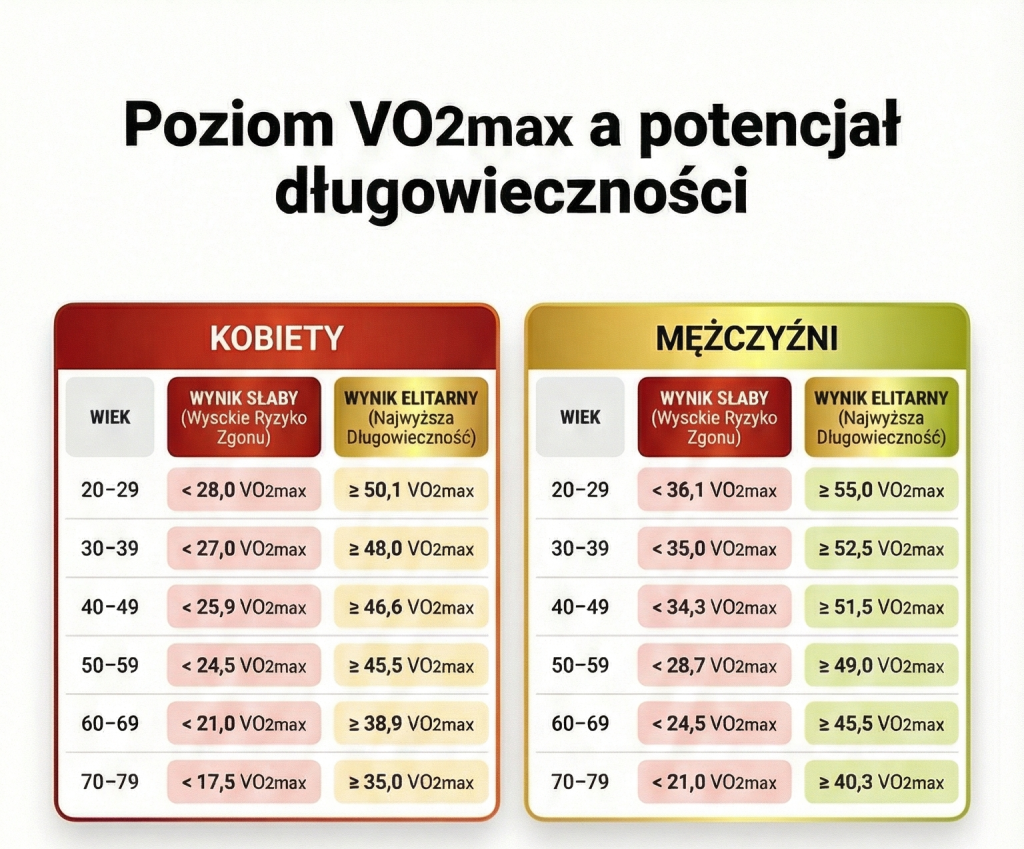 VO2max a długowieczność